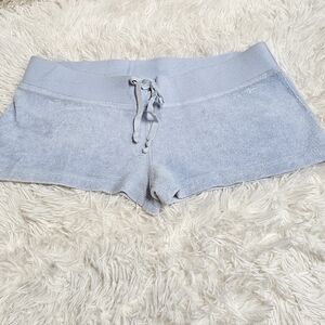 bebe VTG Y2K Low Rise Drawstring Shorts Light Pool